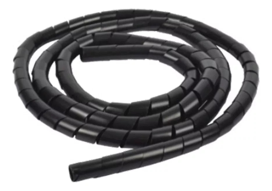 Espiral Organizador Cables Techtools Color Negro 19mm 10m