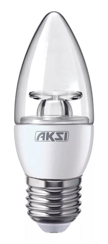 Pack De 10 Focos Vela Led Aksi 4w Luz Cálida Base E27