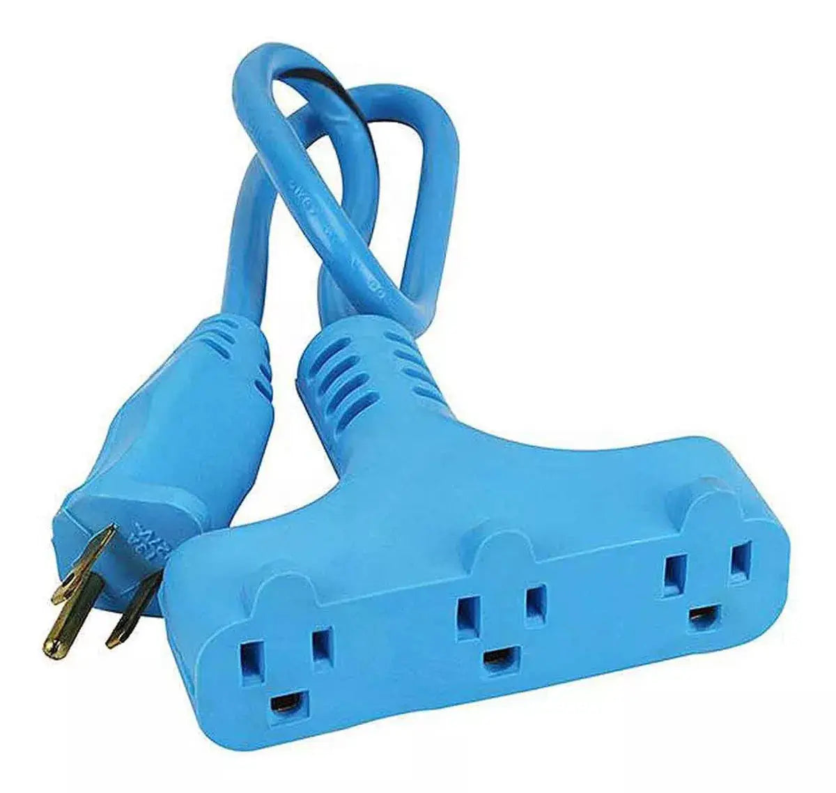 0.6m Extensión Eléctrica Azul Power Block Sanelec 3 Conducto - Sanelec - empaque