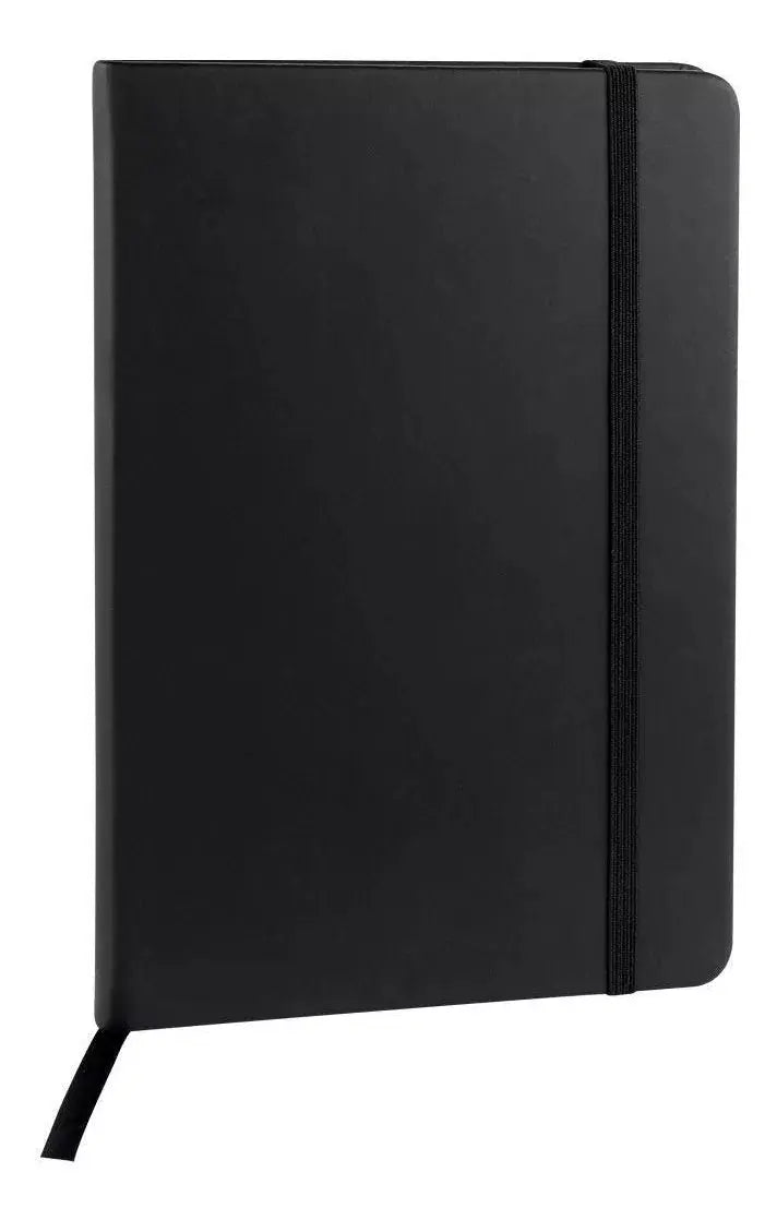 Libreta Tipo Moleskine Cuaderno 80h Raya 14x21 Color Escoger Negro - Promopción