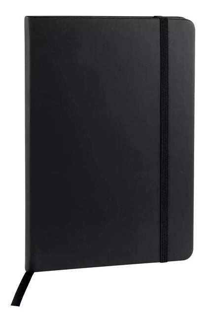 Libreta Tipo Moleskine Cuaderno 80h Raya 14x21 Color Escoger Negro - Promopción