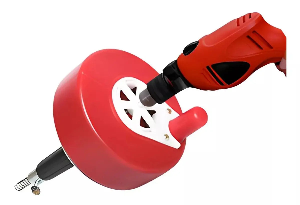 Destapacaño Rotativo 4.6m Dogotuls Entrada Taladro Rojo - Dogotuls - empaque