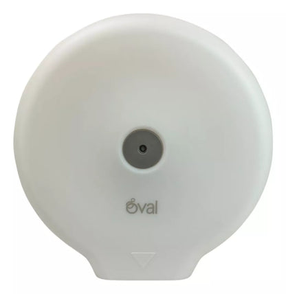 Despachador Papel Higienico Jumbo Oval Blanco Translucido