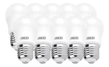 10 Pzs Foco Led A19 100w Luz Cálida Aksi Base E27