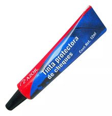 Tinta Protectora Cheques 12ml Azor Stafford Elige Color Rojo - Azor - vista trasera