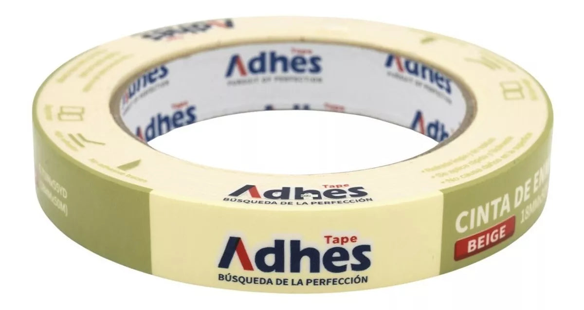6pz Cinta Enmascarar Beige Adhes Masking Tape 50 M