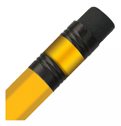 10 Lápiz Escolar Ecológico Grafito 2hb Hexagonal Azor