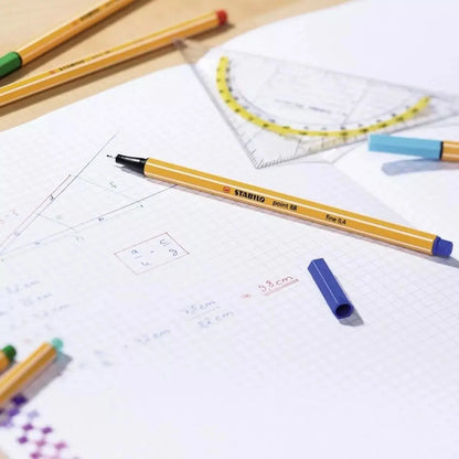 20 Rotuladores Stabilo Point 88 Estuche Big Point Tapa Negra - Marchante MX