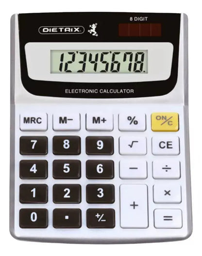 Calculadora Escritorio Dietrix 8 Digitos Electronica - Dietrix - detalle