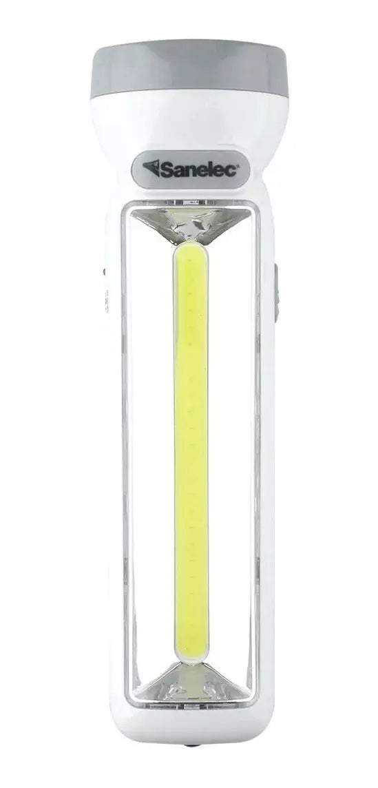 Linterna Led Recargable Sanelec Portatil Alta Resistencia - Sanelec - vista lateral
