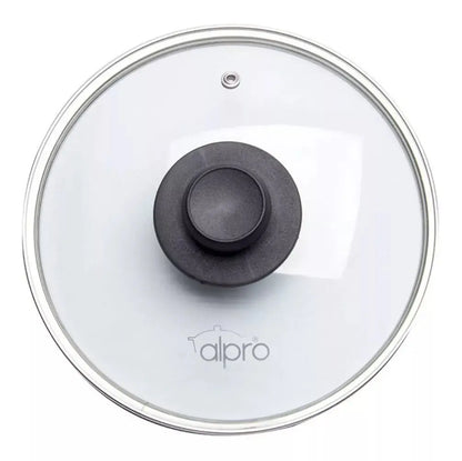 Tapa Cristal Templado Alpro Valvula Salida Vapor Cocina 30cm - Alpro - vista lateral