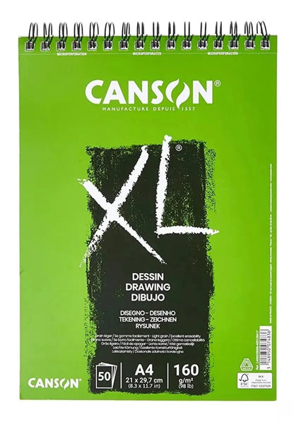 Cuaderno De Dibujo Grano Fino Canson Xl Drawing Dessin 21x29 - Canson - empaque