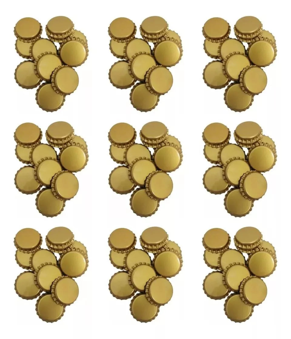 500 Corcholatas Tapa Doradas Botella Cerveza Artesanal - Marchante MX