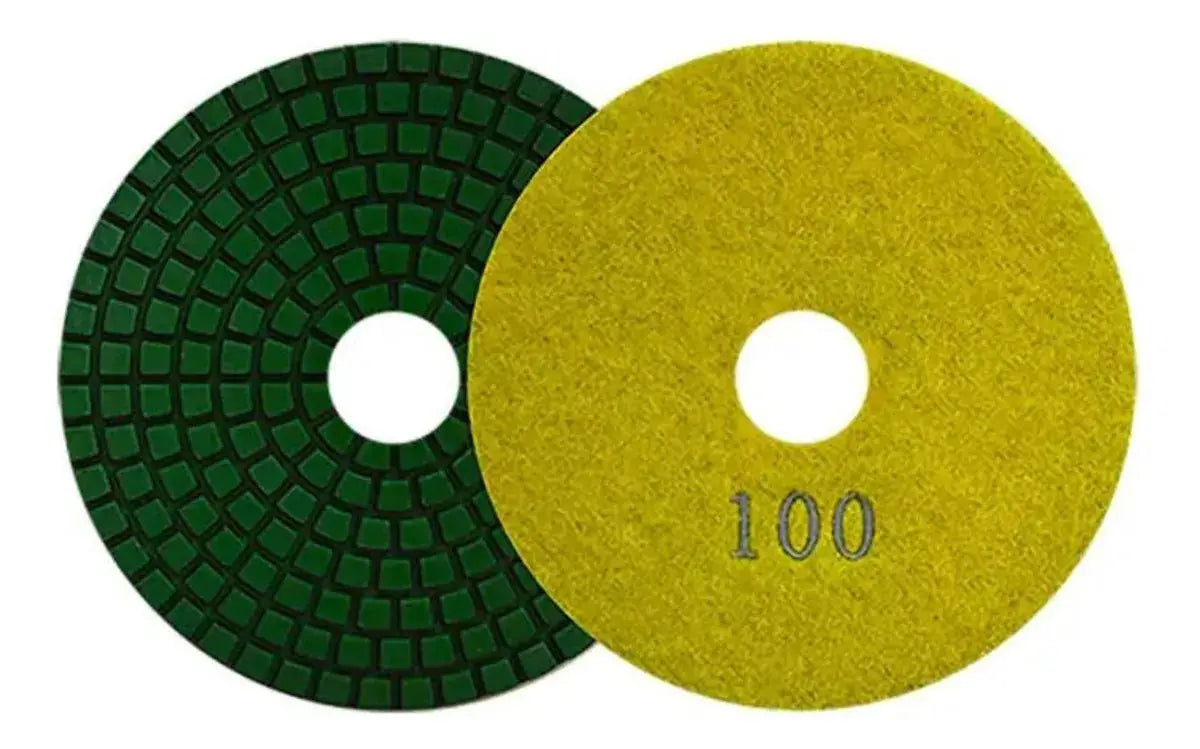 Pad Diamante 2761 Austrodiam 4'' Grano 100 Pulir Amarillo - Austrodiam