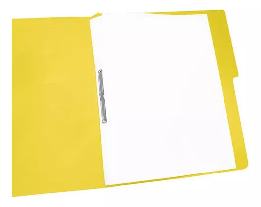 10pz Folder De Papel Tamaño Oficio Acco Accopress Amarillo