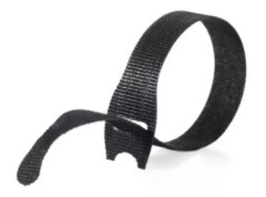 Tiras Organizadoras de Cables Velcro Gris – Paquete de 30 Cintas