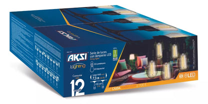 Serie 12 Luces Aksi Exterior Focos Renovables Base E27