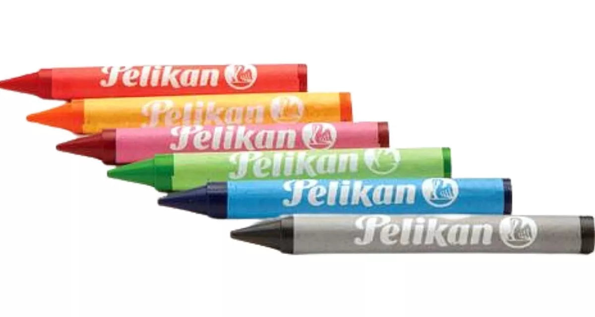 Crayones de Cera Colores Pelicrayones Pelikan 12 Piezas