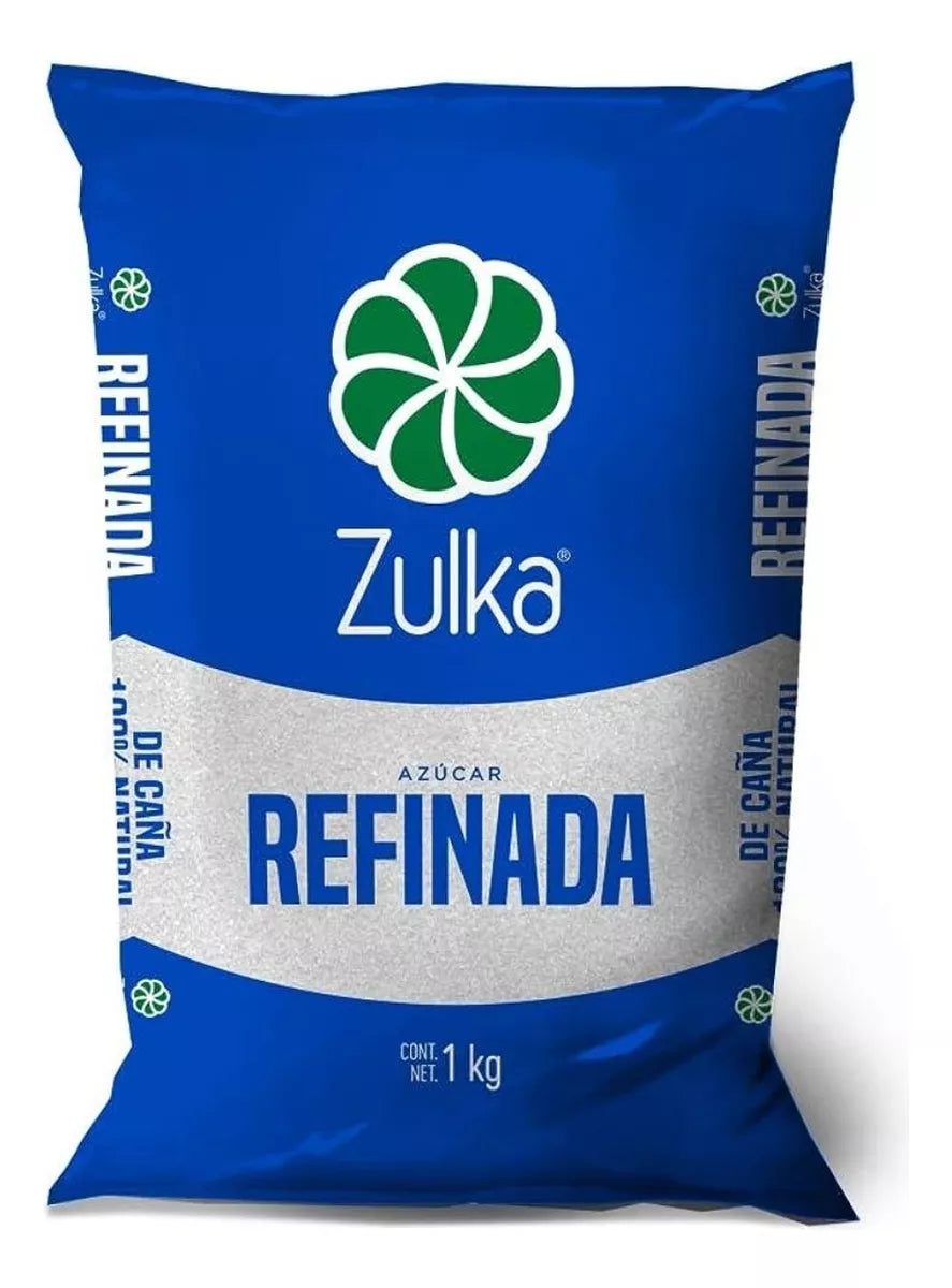 Azucar Refinada Zulka 1kg Granulada Caña Origen Natural