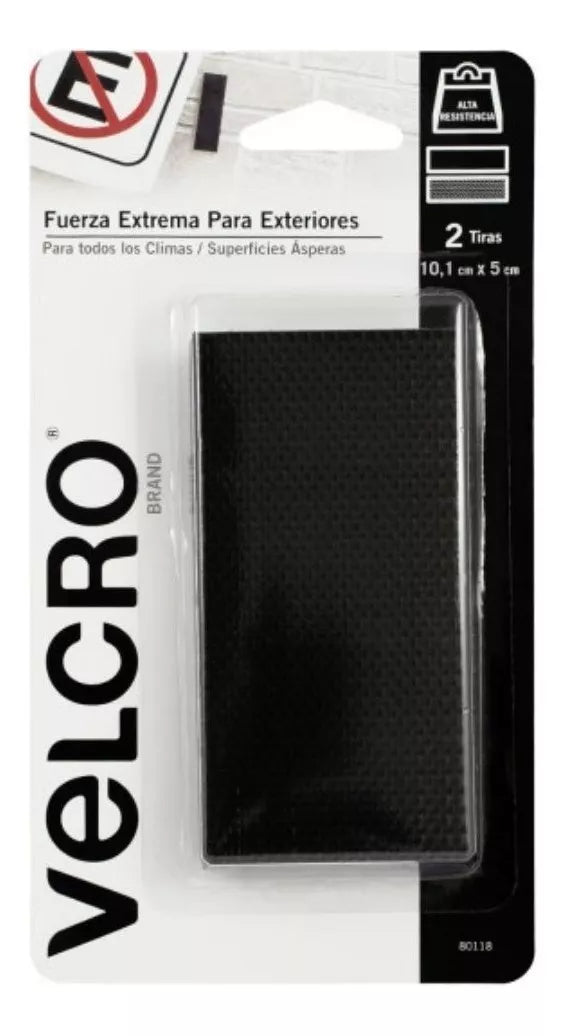 Set Tira Sujetadora Fijación Extrema Velcro Uso Rudo Blanca