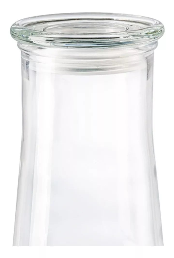 Envase Brocal Tapa Contenedor Frasco Vidrio Cristal 1.2 Lt