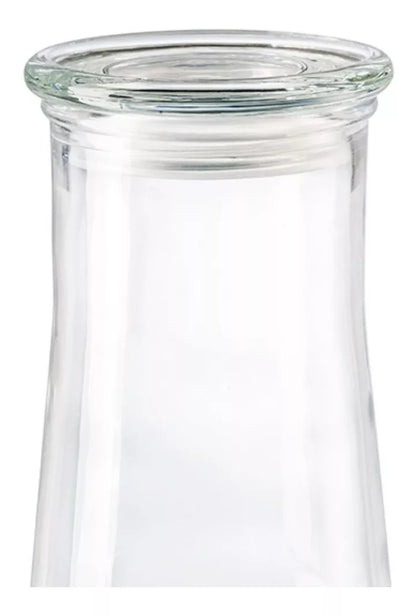 Envase Brocal Tapa Contenedor Frasco Vidrio Cristal 1.2 Lt