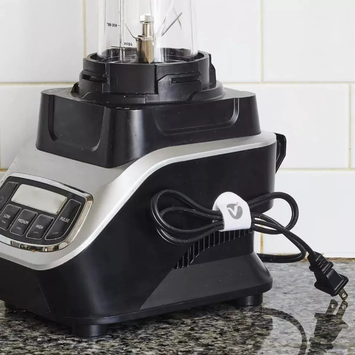 5 Tiras Soportes Cables Velcro® Cord Keepers Negro - Velcro - uso