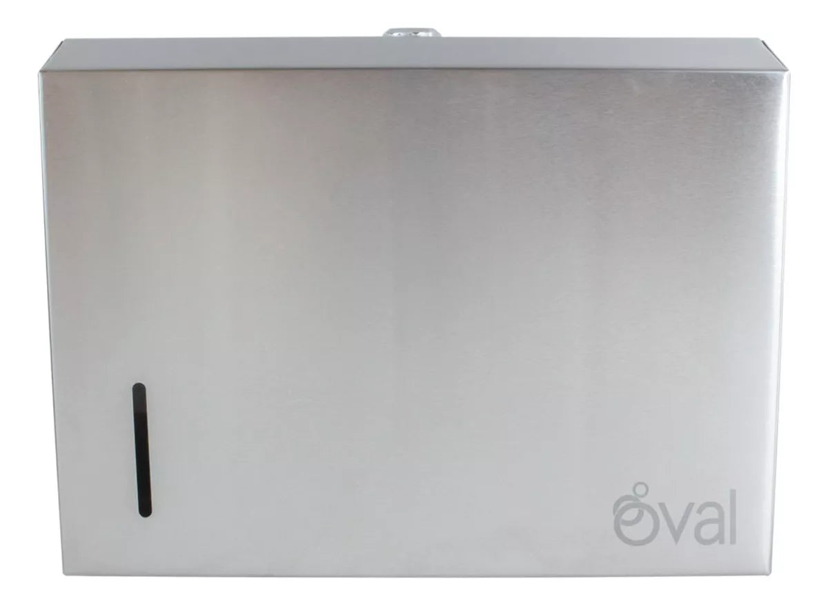 Despachador Toalla Interdoblada Oval Acero Inoxidable