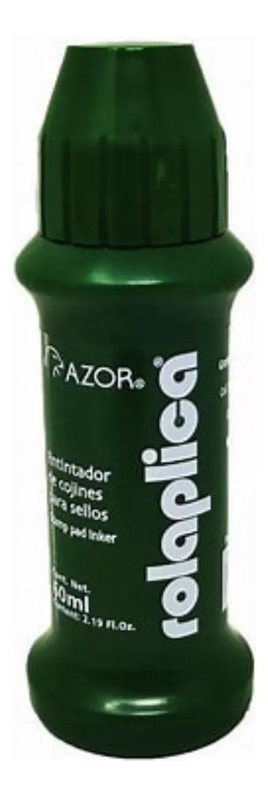 Tinta Sellos Rolaplica 60ml Azor Liquida Elegir Color - MarchanteMX