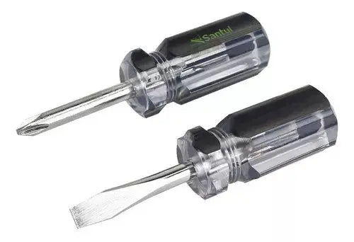Santul 8602 Set of 2 Screwdrivers Handle Acetate Type Spout, 1/4 - Santul - vista lateral
