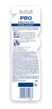 2 Pz Cepillo Dental Pro Plus Doble Acción Mayor Alcance