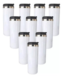 10 Vasos Termos Color Make Sublimacion Sublimar Acero 450 ml Elegir Color - MarchanteMX