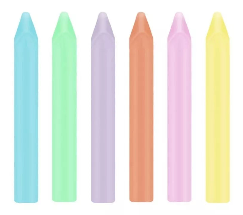 6 Crayones Jumbo Colores Pastel Pelikan Niños Escolar Dibujo