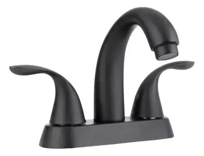 Mezcladora Lavabo Meer Baño Negro Mate Acero Inox 1/4 Vuelta - CNX