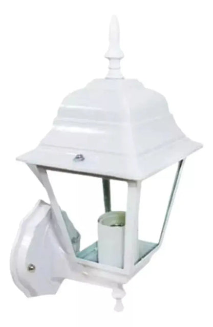 Farol Pared Colonial Argos Exterior Base E-26 Blanco / Negro Blanco - Argos