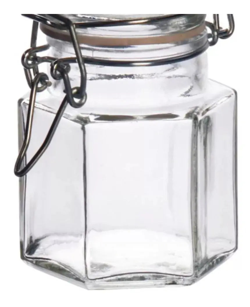 Set 6 Brocalito Vidrio Envase Octagonal Regalo Dulcero 80ml - Vittori - empaque