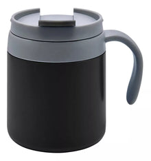 Taza Termo 350ml Negro Plastico Y Acero Inoxidable
