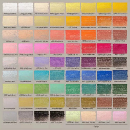 ARTEZA Soft Pastels for Artists, Set of 72 Chalk Pastels for Artists Sticks, Chalk Crayons Art Supplies for Drawing, Blending, Layering, and Shading - Arteza - contenido
