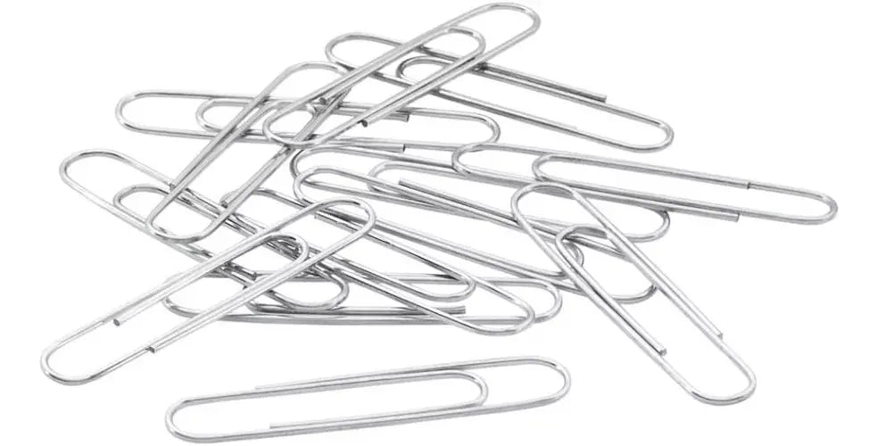 10 Cajas 100 Piezas C/u Clips Estandar Baco No.2 Inoxidable - BACO - vista lateral