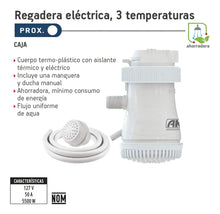 Regadera Eléctrica AKSI 3 Temperaturas 5500W color Blanco - Marchante MX