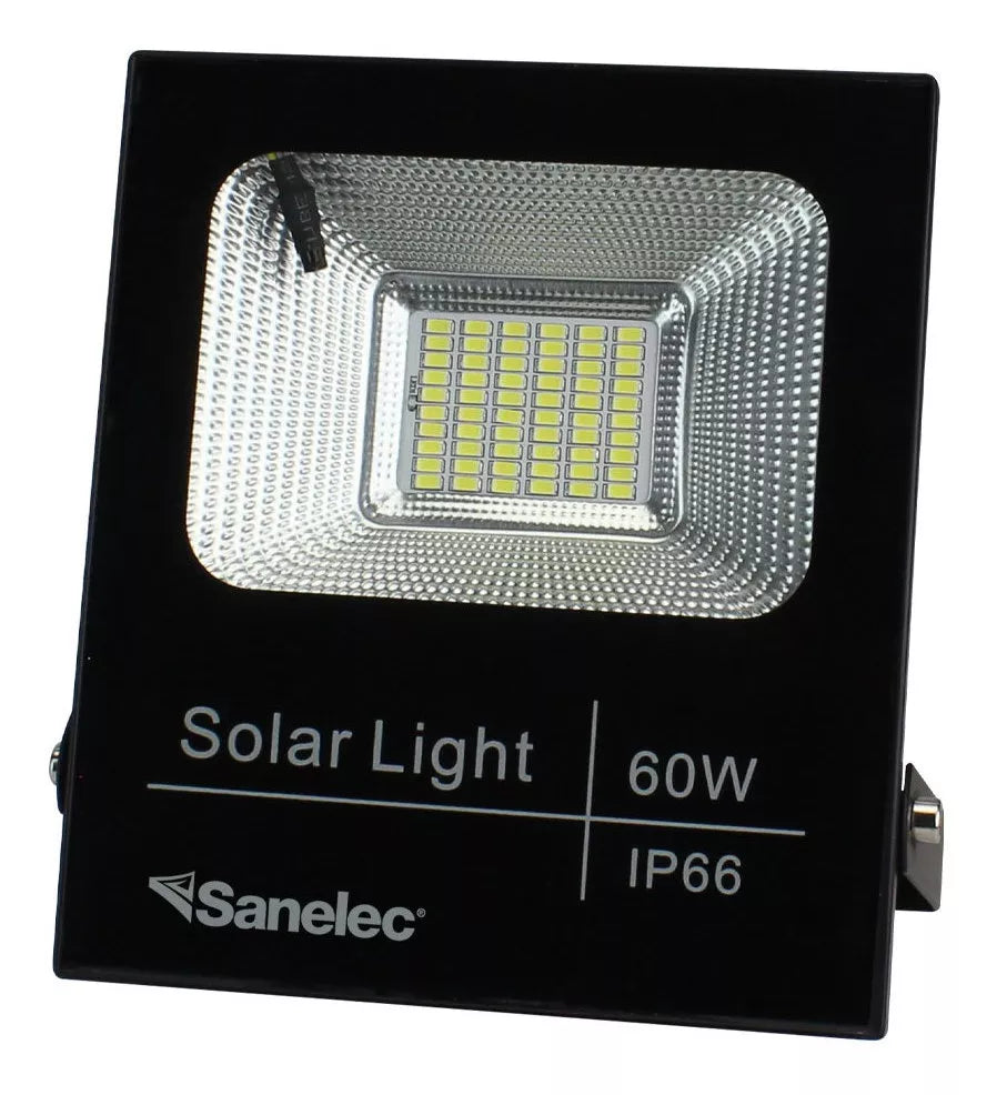 Reflector Solar Led Sanelec 60w Control Remoto Exteriores - Marchante MX