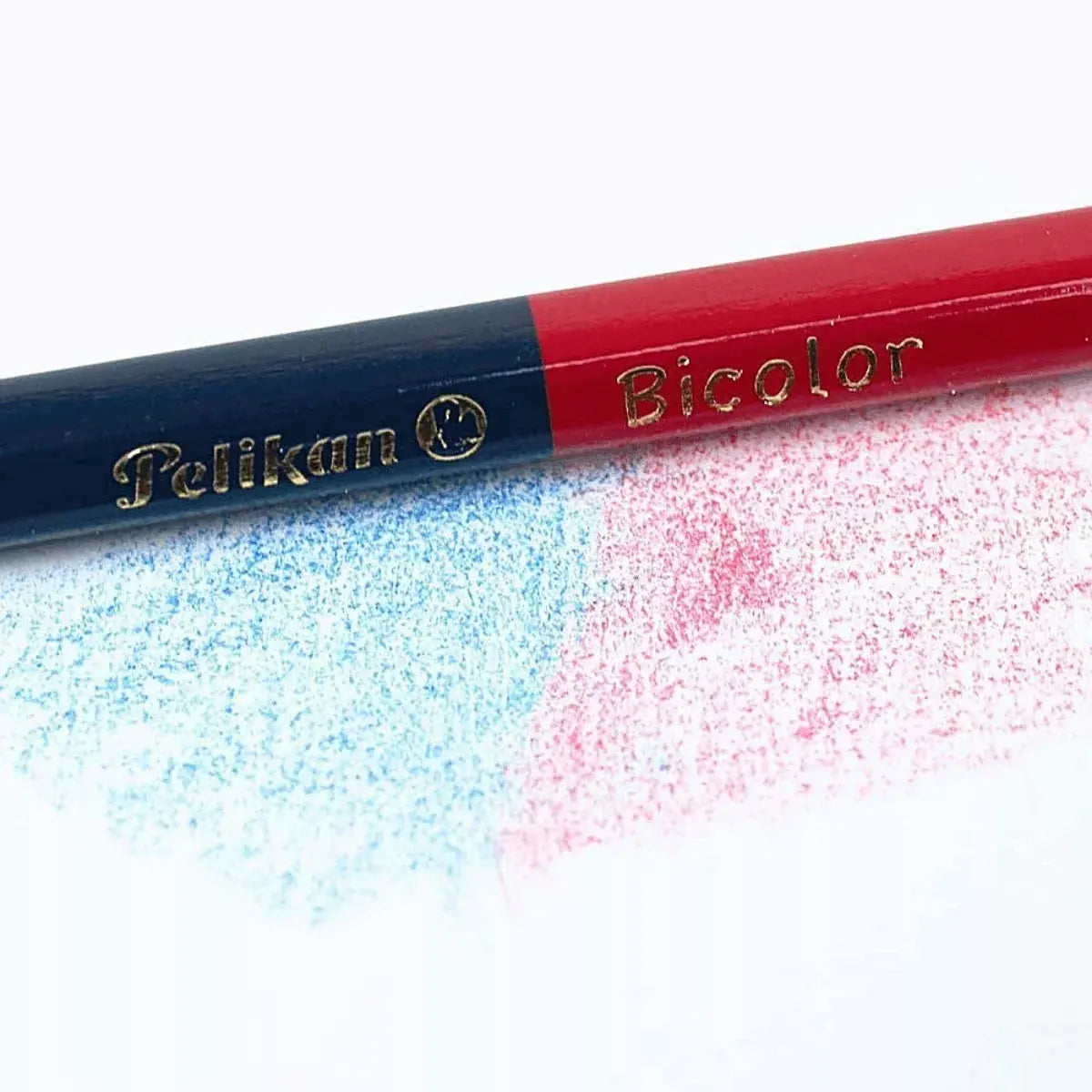 Lápices Duo Bicolor Azul Oscuro Rojo Carmín Pelikan 4 Piezas - Marchante MX