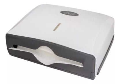 Despachador Toalla Interdoblada Oval Blanco Gris Eco Pp