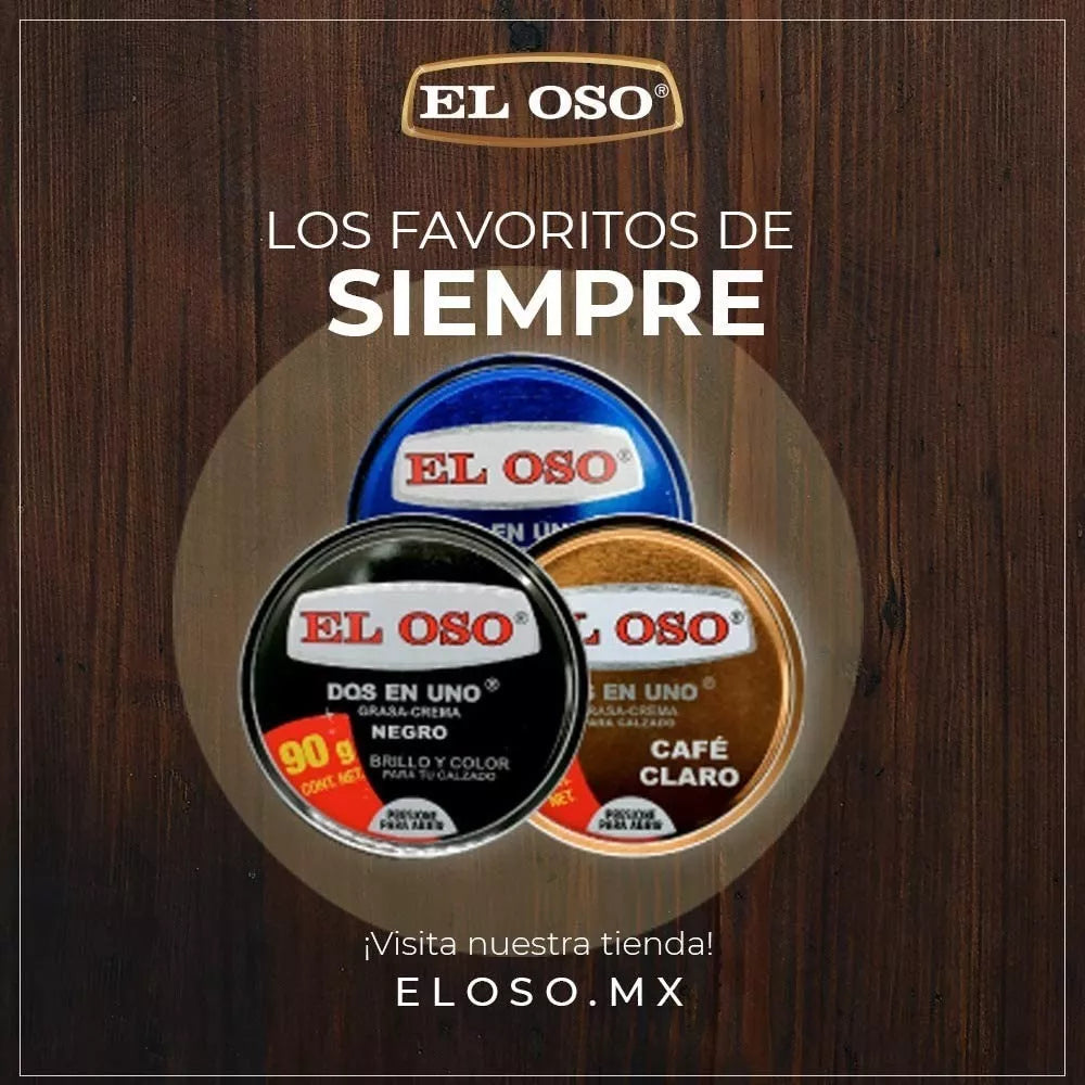 Grasa Dos En Uno El Oso De 90g Para Zapatos Color Caf Claro