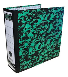 Carpeta Registrador Lefort Tamaño Carta Verde Marmoleado