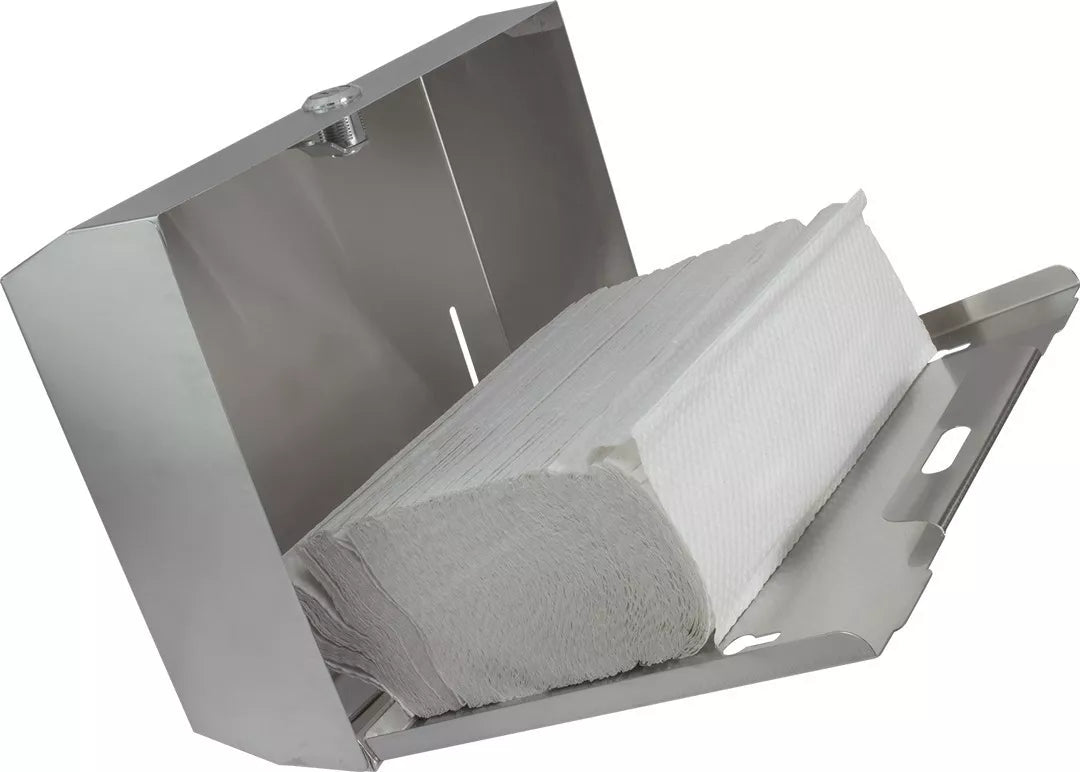 Despachador Toalla Interdoblada Oval Acero Inoxidable