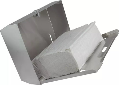 Despachador Toalla Interdoblada Oval Acero Inoxidable