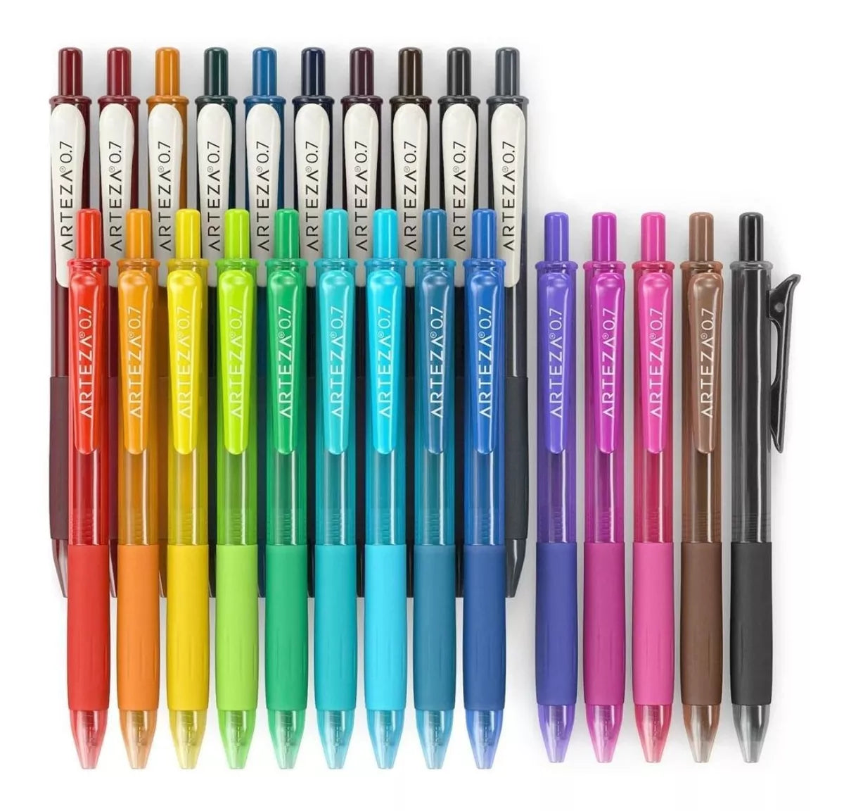 24 Plumas Gel 14 Tono Brillante 10 Vintage Lettering Arteza