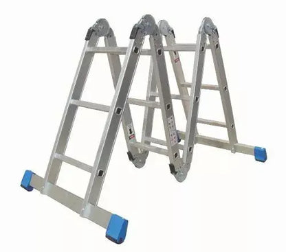 Escalera De Aluminio Multipropósito Peldaños 706756 Plateado - Politec - vista trasera