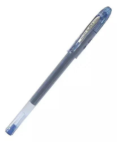 12 Pz Boligrafo Super Gel Pilot Punto Fino 0.7mm Azul - Marchante MX